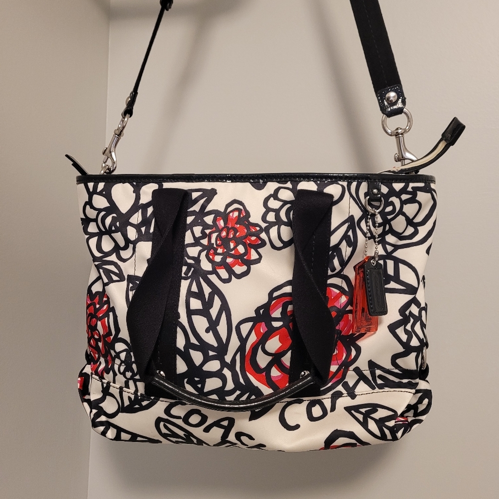 Coach Poppy Floral Graffiti Tote